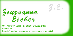 zsuzsanna eicher business card